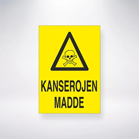 Kanserojen Madde Sticker 20X28 Cm