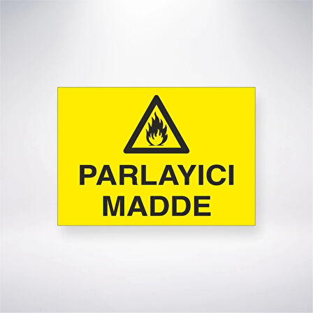 Parlayıcı Madde Sticker 20X28 Cm