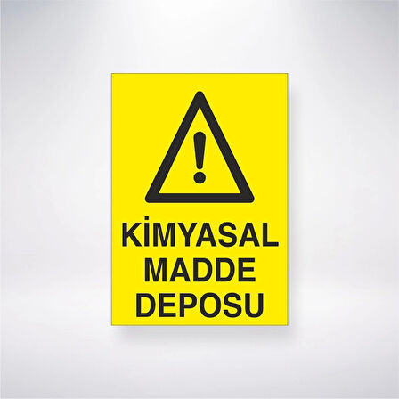 Kimyasal Madde Deposu Sticker 20X28 Cm