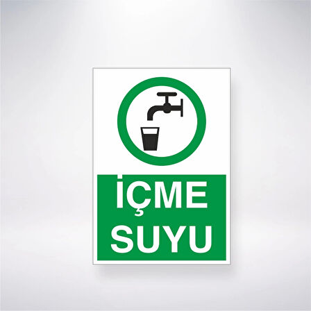 İçme Suyu Sticker 20X28 Cm