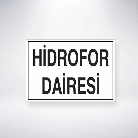 Hidrofor Dairesi Sticker 20X28 Cm