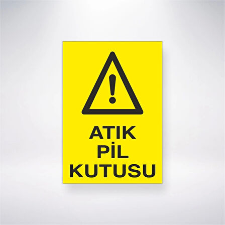 Atık Pil Kutusu Sticker 20X28 Cm