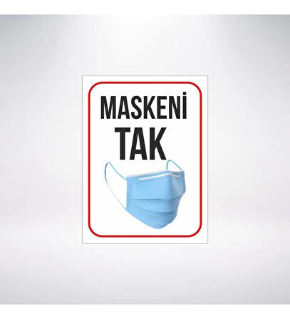 Maskeni Tak Sticker 20X28 Cm