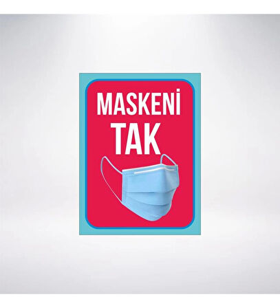 Maskeni Tak Sticker 20X28 Cm