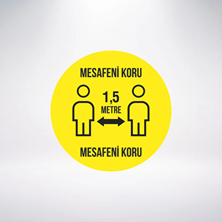Mesafeni Koru Sticker 20X28 Cm