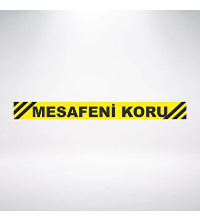 Mesafeni koru 100x10 Sticker 20X28 Cm