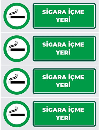 Sigara İçme Yeri Sticker 20X28 Cm