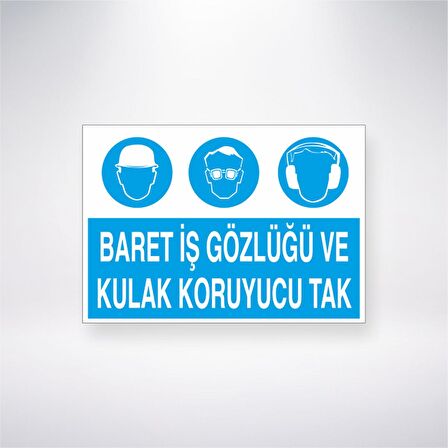 Baret, Gözlük ve Kulaklık Tak