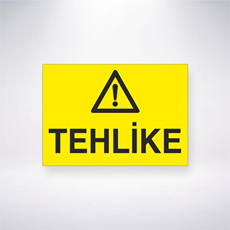 Tehlike Sticker 20X28 Cm