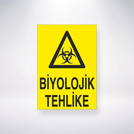 Biyolojik Tehlike Sticker 20X28 Cm
