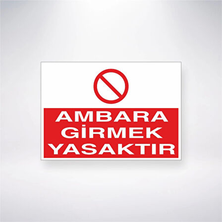Ambara Girmek Kesinlikle Yasaktır Sticker 20X28 Cm