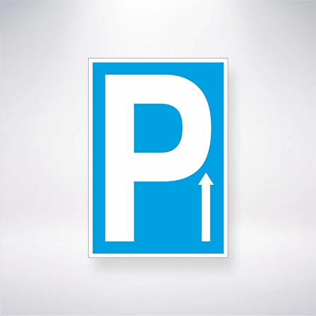 P Yukarı Ok Sticker 20X28 Cm