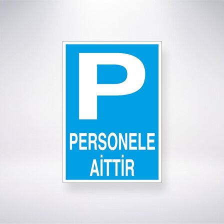 P Personele Aittir 21x35 Arkası Yapışkanlı Levha