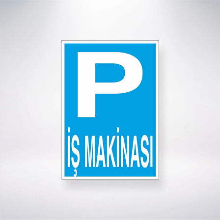 P İş Makinesi Sticker 20X28 Cm