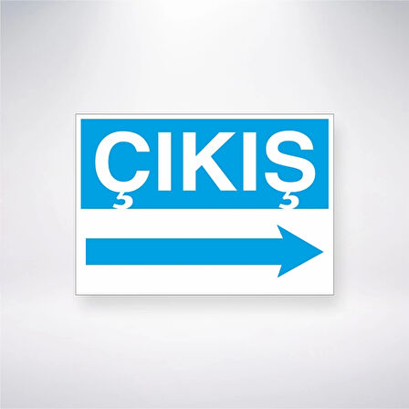 Çıkış ---> Sticker 20X28 Cm