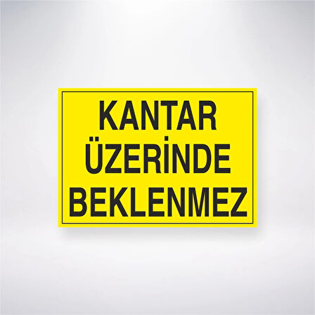 Kantar Üzerinde Beklenmez Sticker 20X28 Cm