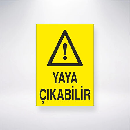 Yaya Çıkabilir Sticker 20X28 Cm