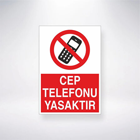 Cep Telefonu Yasaktır Sticker 20X28 Cm