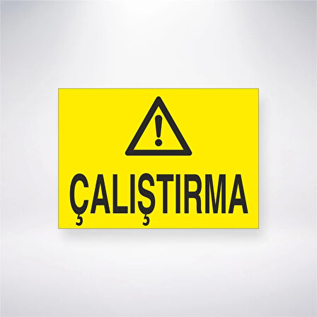 Çalıştırma Sticker 20X28 Cm