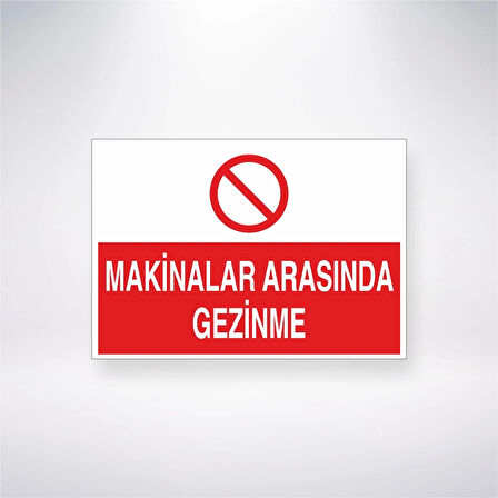 Makinelar Arasında Gezinme Sticker 20X28 Cm