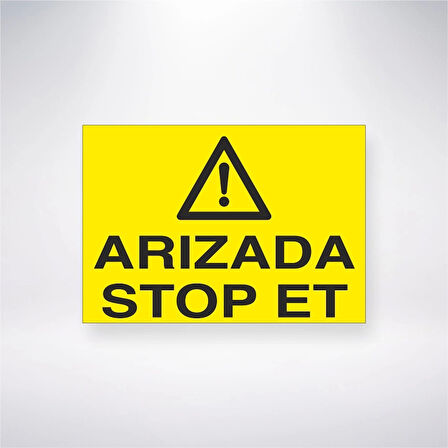 Arızada Stop Et Sticker 20X28 Cm