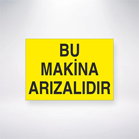 Bu Makine Arızalıdır Sticker 20X28 Cm