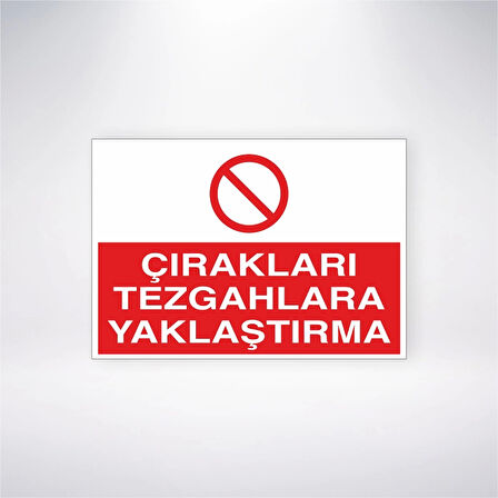 Çırakları Tezgaha Yaklaştırma Sticker 20X28 Cm