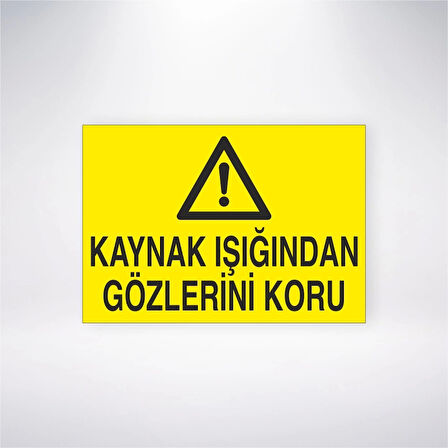 Kaynak Işığından Gözlerini Koru Sticker 20X28 Cm