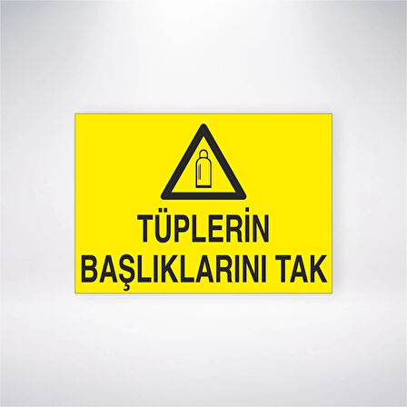Tüplerin Başlıklarını Tak Sticker 20X28 Cm