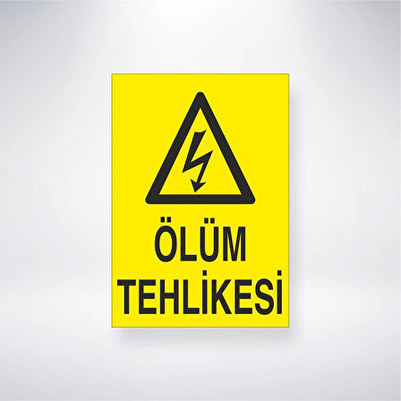 Ölüm Tehlikesi Sticker 20X28 Cm