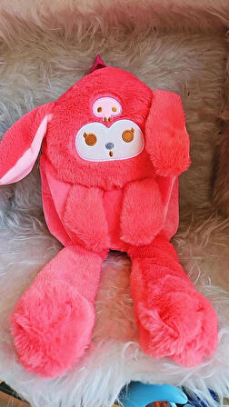 KUROMİ IŞIKLI FİGÜRLÜ PELUŞ SIRT ÇANTASI