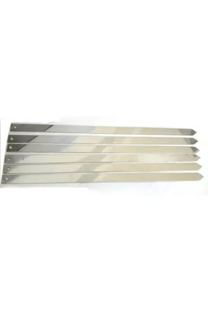 Galvaniz Metal Adana Urfa Kebap Şişi 6 Adet