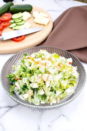 Luna Cam Salata Kasesi 30 cm – Salata Tabağı Sunum Kasesi
