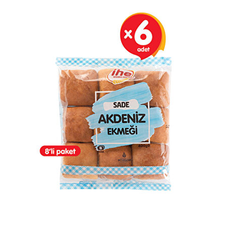 İHE AKDENİZ EKMEĞİ 400g (6 ADET)