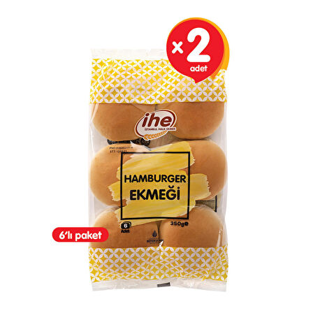 İHE HAMBURGER EKMEĞİ 350 g (2 ADET)