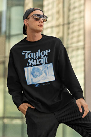 Taylor Swift 1989 Baskılı Unisex Oversize Şarkıcı Sweatshirt