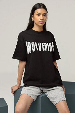 Wolverine Marvel Kahraman Baskılı Unisex Oversize Tişört