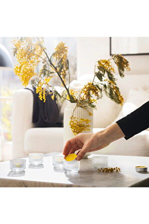 SVARTOXBAR Mimoza Kokulu 30'lu Tealight Mum