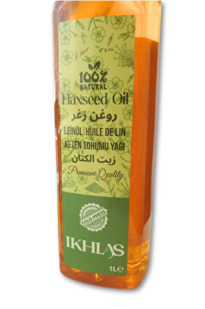 Ikhlas Soğuk Sıkım Keten Tohumu Yağı 1lt