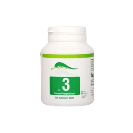 Schüssler Tuzları Nr.3 FerrumPhosphoricum D6 - 400 Tablet