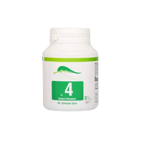 Schüssler Tuzları Nr.4 Kalium Chloratum D6 - 400 Tablet