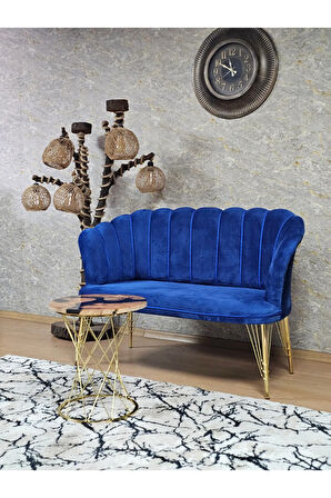 İkili Gold Kaplama Tel Ayak Papatya Çay Seti Koltuk Takımı , Balkon, Salon, Ofis, Cafe Koltuk Takımı