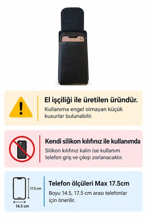 Çift Telefon Taşıma Kılıfı Kemere Takılan Mıknatıslı Bel İki Telefon Çantası Suni Deri Kılıf