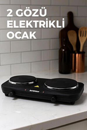 Bayersan 2 Gözlü Set Üstü Elektrikli İkili Ocak