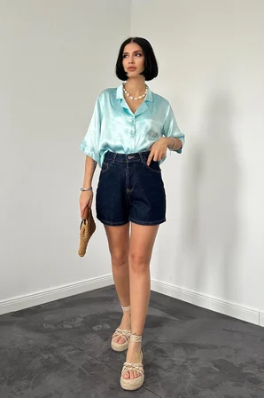 İKALES Mavi Summer Şort