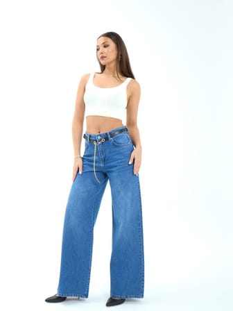 İKALES 7398 KOT PANTOLON-MAVİ