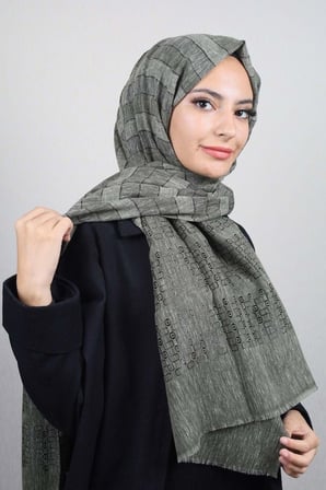 Desenli Aqua Şal - Desen-05
