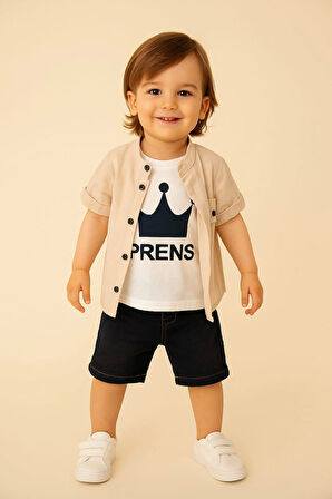 Kot Kapri Gömlekli 3'lü Takım