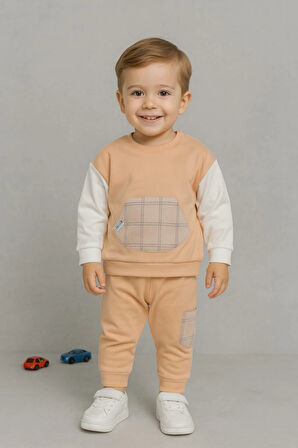 Erkek Çocuk Pamuklu Cepli 2'li Takım