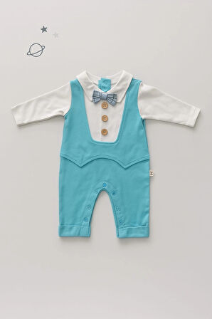 Bebek Şık Tulum Papyonlu Uzun Kollu